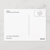 油をこぼしたポストカード ポストカード (裏面)