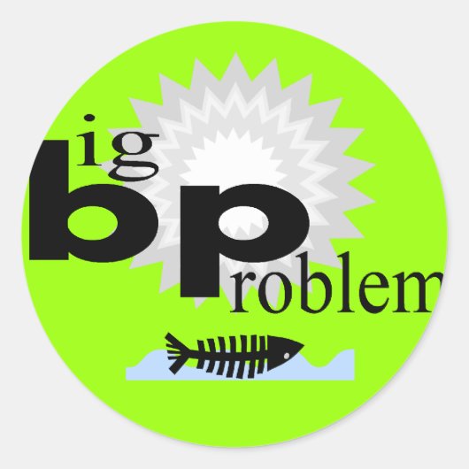 油をこぼす災害Tシャツ ラウンドシール (正面)