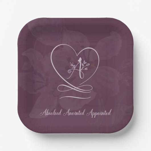 油を塗った ペーパープレート (正面)