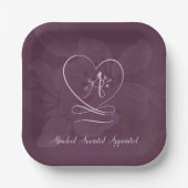 油を塗った ペーパープレート (正面)