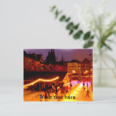 油アイススケートで滑るアットケルンクリスマスマーケット ポストカード (スタンド正面)