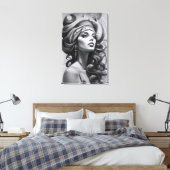 油イラストレーション キャンバスプリント (インサイチュ (寝室))