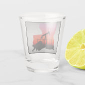 油ウェルポンプジャックルイジアナ形 ショットグラス (裏面)