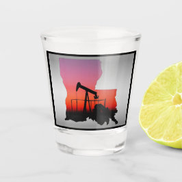 油ウェルポンプジャックルイジアナ形 ショットグラス