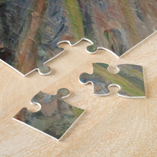 油オンキャンバスクロー芸術的ドモネ自然パズル ジグソーパズル (側面)