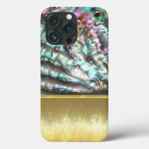油カッコいい水アワビ殻デザイン iPhone 13 PROケース