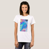 油カラフルパターン,カナダ Tシャツ (正面フル)