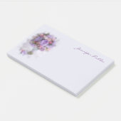 油カラーフラワーズハンドスクリプトエレガントアートテンプレート ポストイット (アングル)