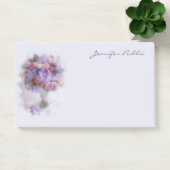 油カラーフラワーズハンドスクリプトエレガントアートテンプレート ポストイット (オフィス)