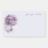 油カラーフラワーズハンドスクリプトエレガントアートテンプレート ポストイット (正面)