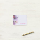 油カラーフローラ抽象芸術テンプレート手書き ポストイット (デスク上)