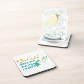 油ガスユーモアのコルクコースター コースター (右側)