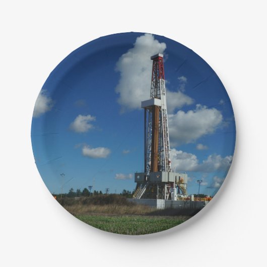 油ガスリグ掘削パーティープレート ペーパープレート (正面)