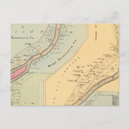 油クリーククロフォードカウンティアンドヴェナンゴカウンティパ ポストカード (正面)