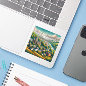 油シティペンシルバニア3インチビニールステッカー シール (ノートパソコンとiPhone)