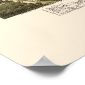 油シティPAパノラママップ – 1896 ポスター (角)