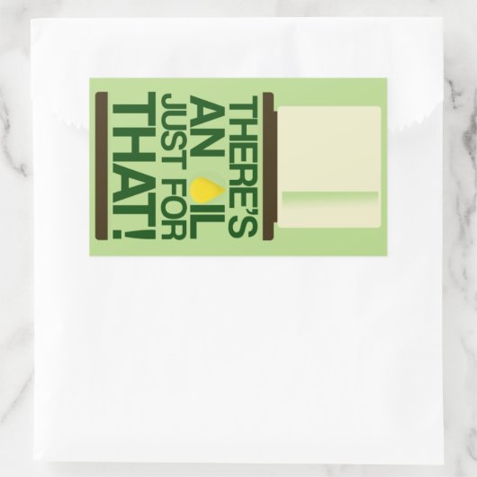 油シール 長方形シール (バッグ)