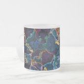 油スリックコーヒーマグ フロストグラスマグカップ (正面左)