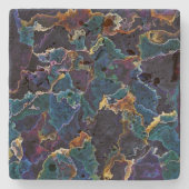 油スリックストーンコースター ストーンコースター (正面)