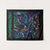 油スリックタペストリー タペストリー (正面(横))