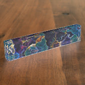 油スリックデスク名プレート デスクネームプレート (側面)