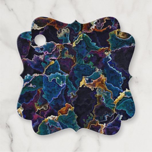 油スリックメッセージカード フェイバータグ (正面)