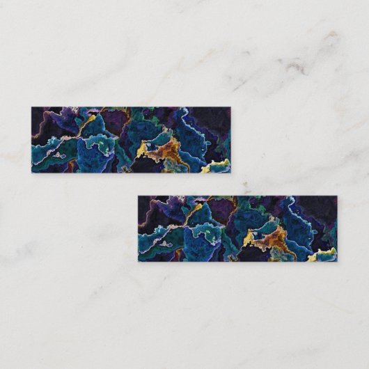 油スリック名刺 スキニー名刺 (正面/裏面)