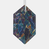 油スリック ガラスオーナメント (正面右)