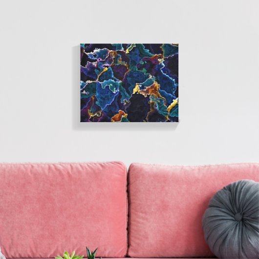 油スリック キャンバスプリント (インサイチュ (リビング))