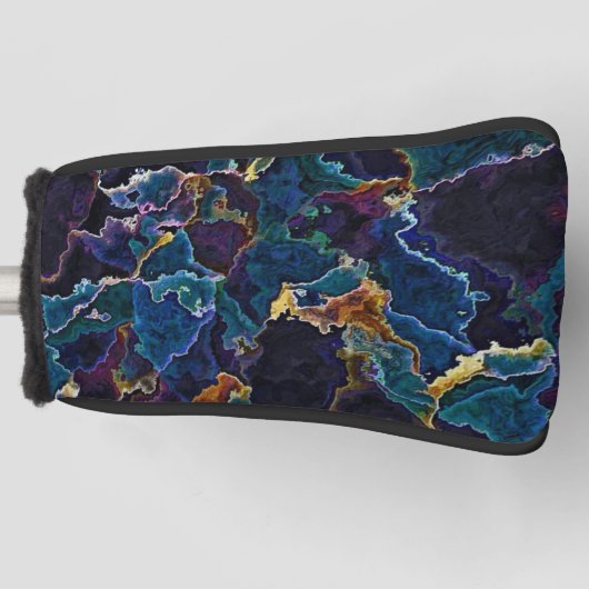 油スリック ゴルフヘッドカバー (正面)