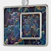 油スリック シルバープレートフレームオーナメント (左)