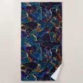 油スリック ビーチタオル (正面)