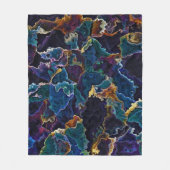 油スリック フリースブランケット (正面)