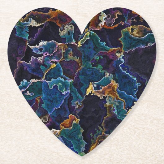 油スリック ペーパーコースター (正面)