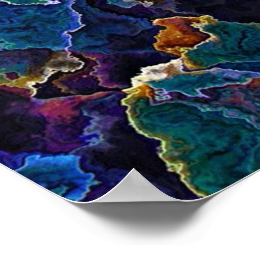 油スリック ポスター (角)