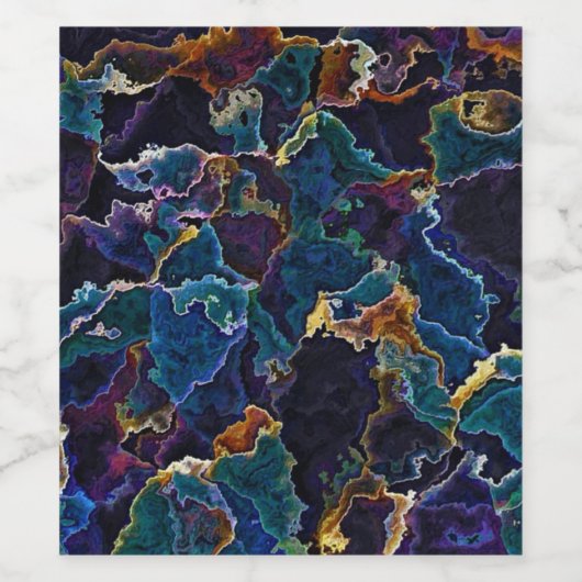 油スリック ワインラベル (シングルラベル)