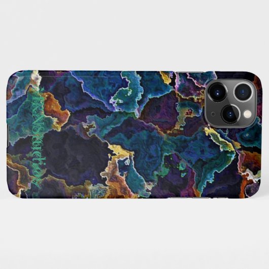 油スリック iPhoneケース (裏面横)