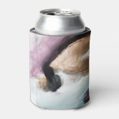 油テクスチャの背コンテンポラリー景：アーティストリー。 缶クーラー (缶正面)