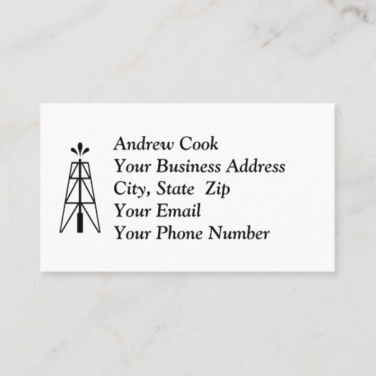 油デリック 名刺 (正面)