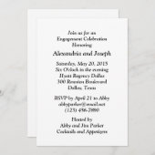 油デリッ結婚クズ|婚約パーティ招待状 招待状 (正面/裏面)