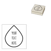 油ドロップアウトライン必須油ゴム印 ラバースタンプ (押印)