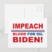 油バイデン氏 ポストカード (正面/裏面)