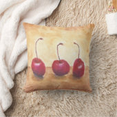 油パステルさくらんぼ クッション (ブランケット)