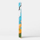 油パステルスケッチ。抽象芸術の色の背景。フィン Case-Mate iPhoneケース (裏面 / 右)