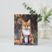 油パステルフォックス ポストカード (スタンド正面)