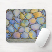 油パステルリバーロックアンドピーブル マウスパッド (マウス)