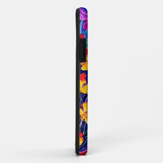 油パーソナライズされたカラフル絵花 Case-Mate iPhoneケース (裏面/右)