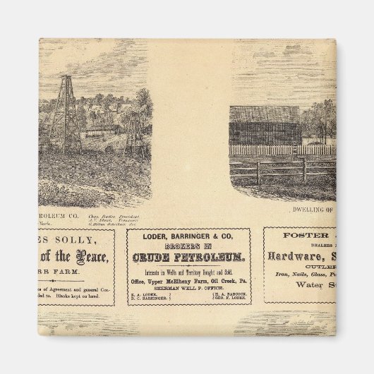 油フィールドレジデンス マグネット (正面)