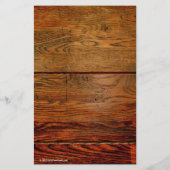 油フェイク入りウッドプランクパーソナライズされたカスタム チラシ (裏面)