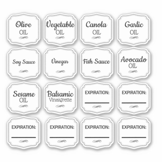 油ボトルラベル シール (正面)